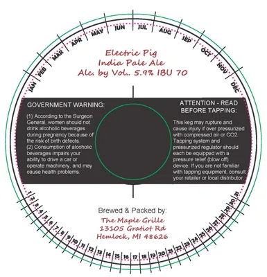 Electric Pig India Pale Ale label