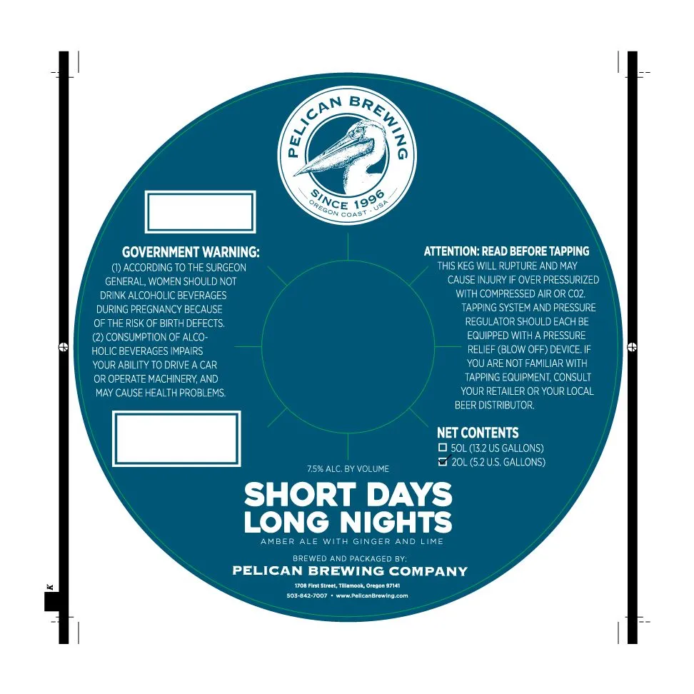 Short Days Long Nights — full label as filed with TTB