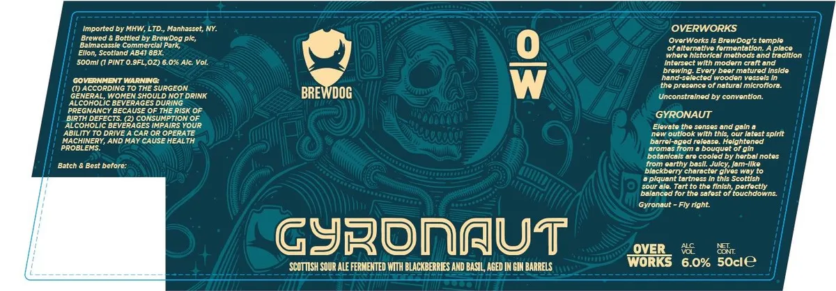 Gyronaut — full label as filed with TTB