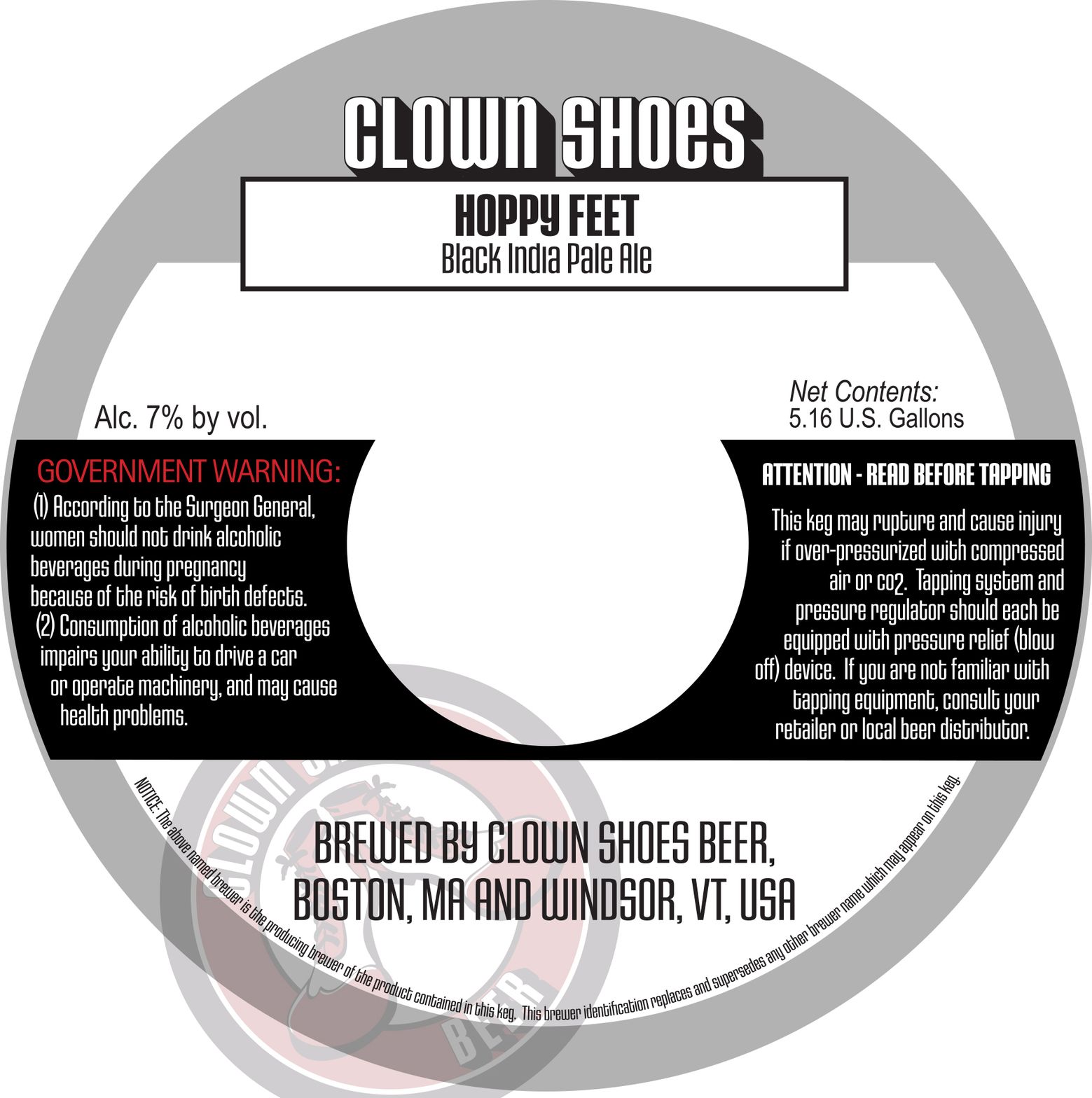 Hoppy Feet label