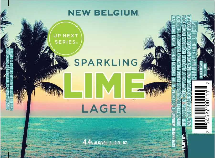 Sparkling Lime Lager — full label as filed with TTB