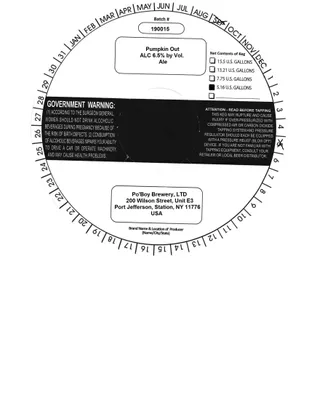 Pumpkin Out label