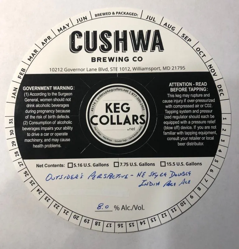 Outsider's Perspective — full label as filed with TTB