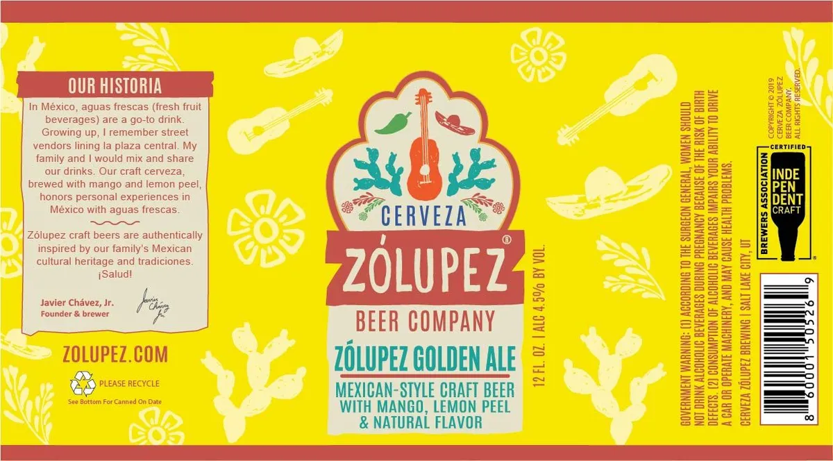 Zólupez Golden Ale label