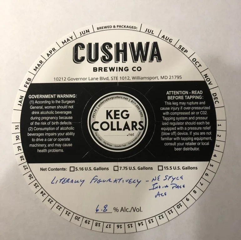 Literally Figuratively — full label as filed with TTB