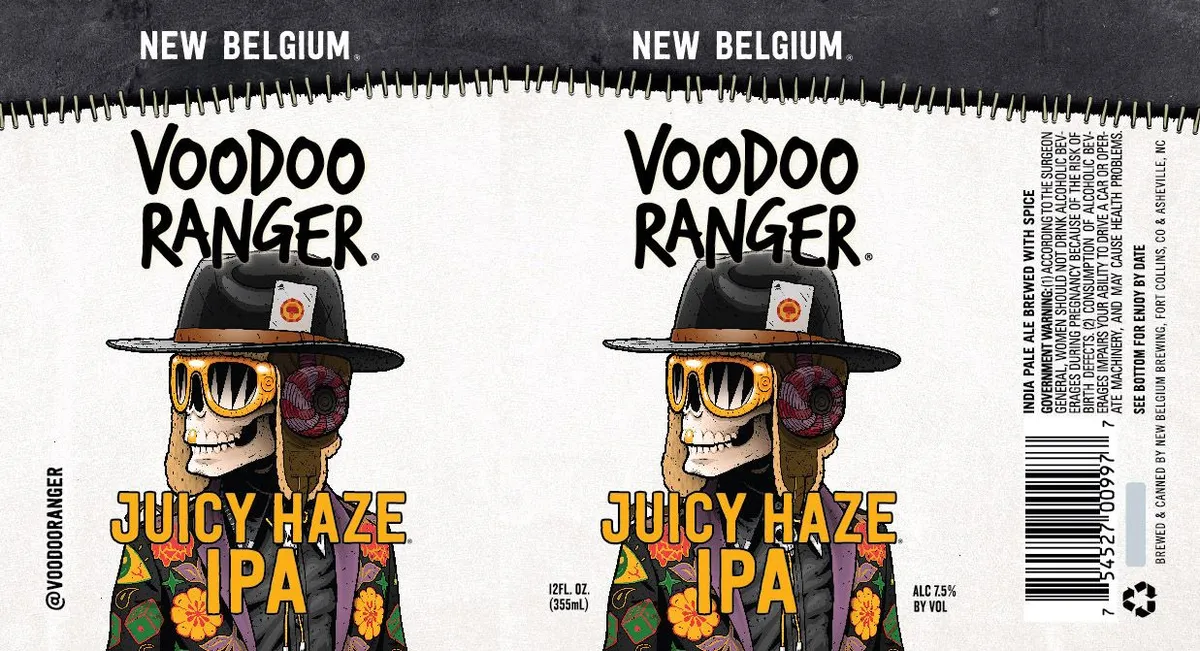 Voodoo Ranger Juicy Haze IPA label