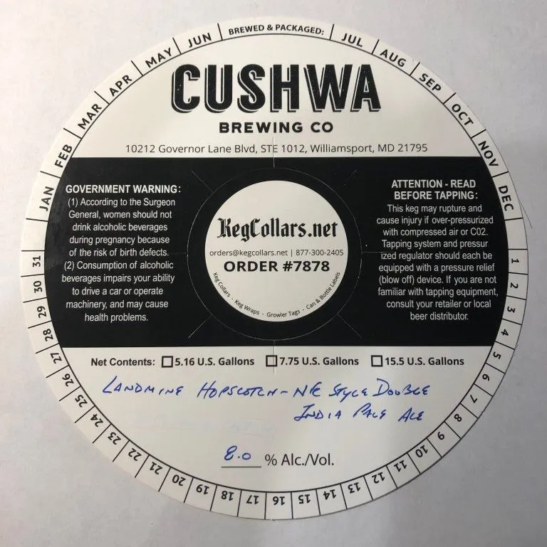 Landmine Hopscotch — full label as filed with TTB