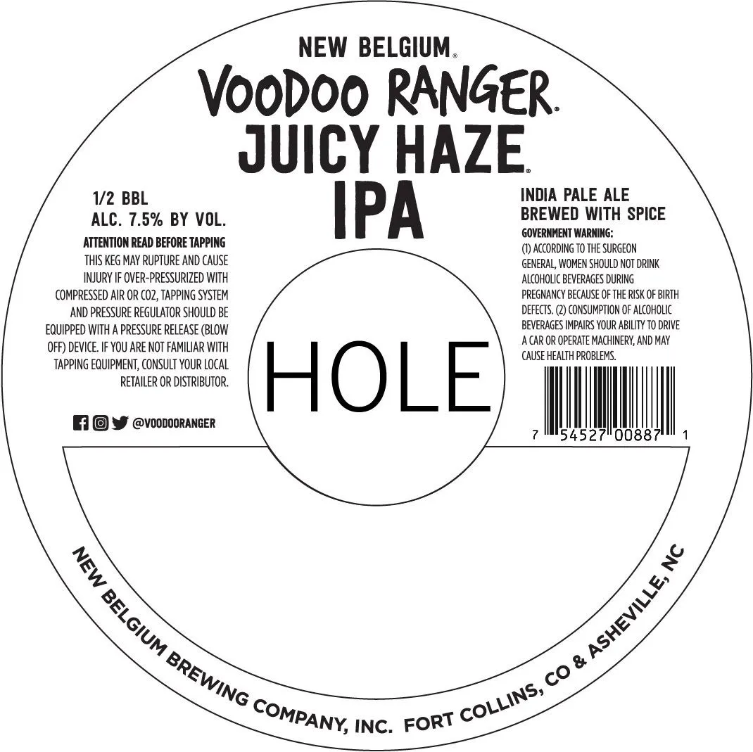 Voodoo Ranger Juicy Haze IPA label