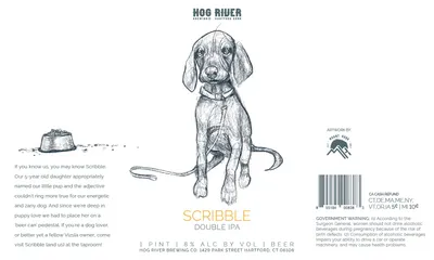 Scribble Double IPA label