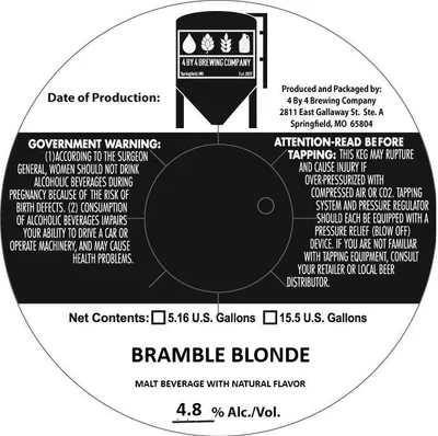 Bramble Blonde label