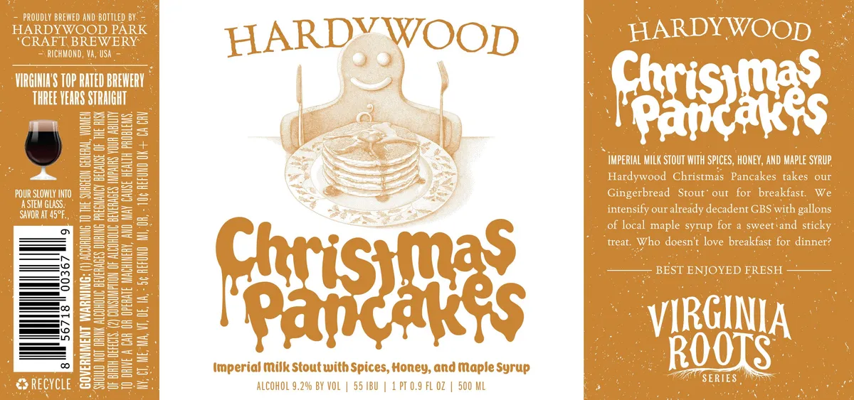 Christmas Pancakes — full label as filed with TTB