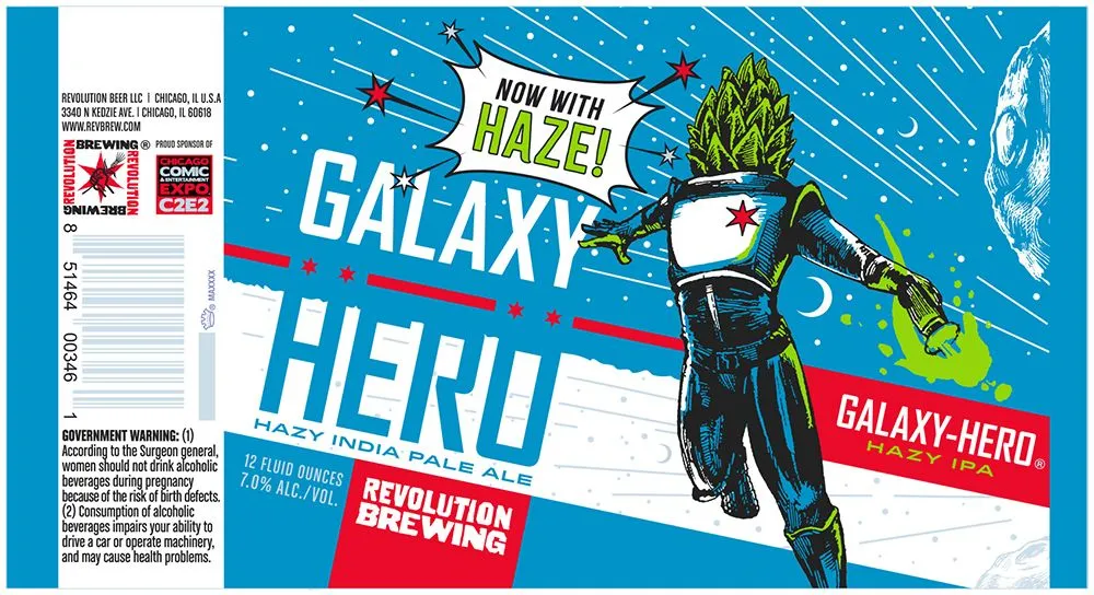 Galaxy Hero Hazy label