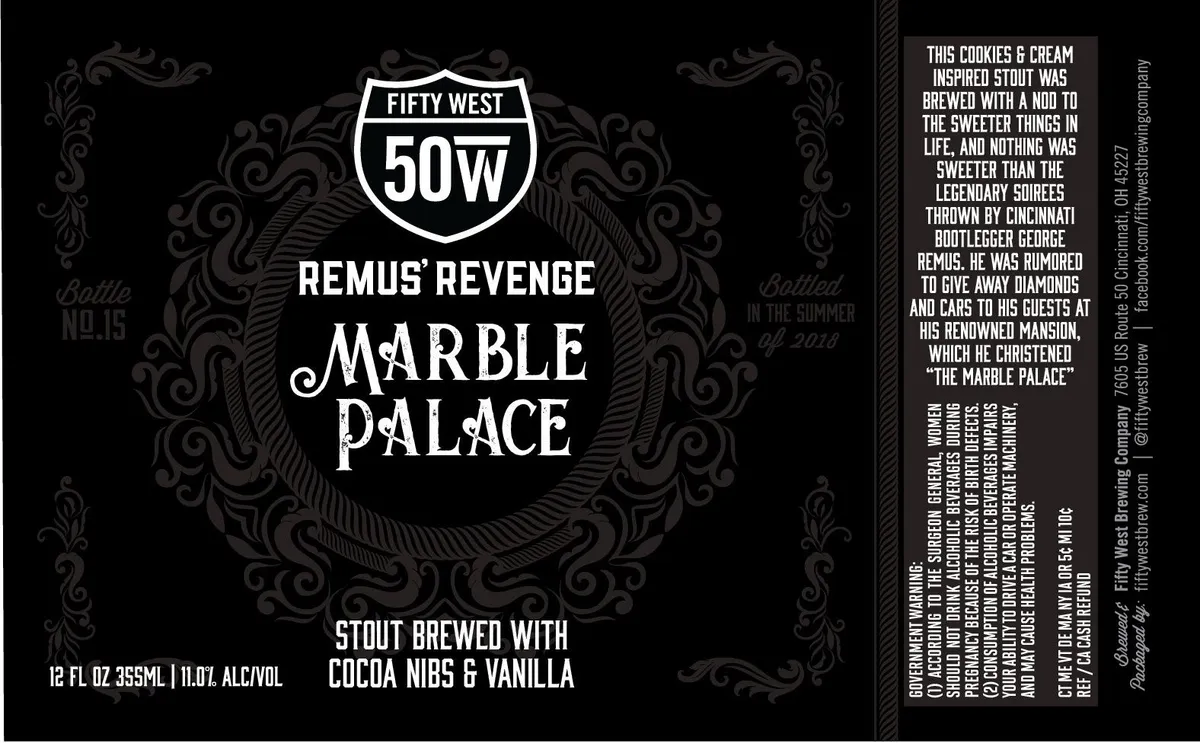 Marble Palace — full label as filed with TTB