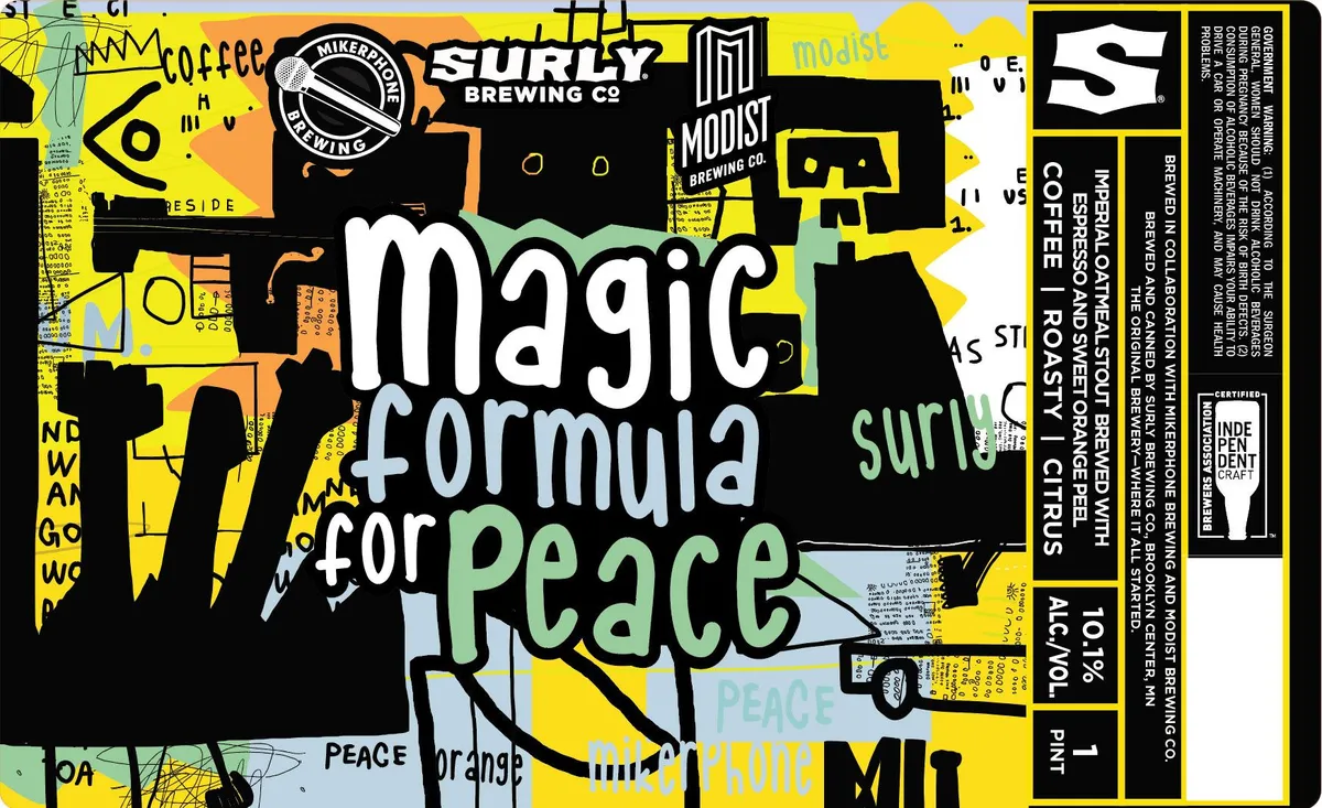 Magic Formula for Peace — full label as filed with TTB