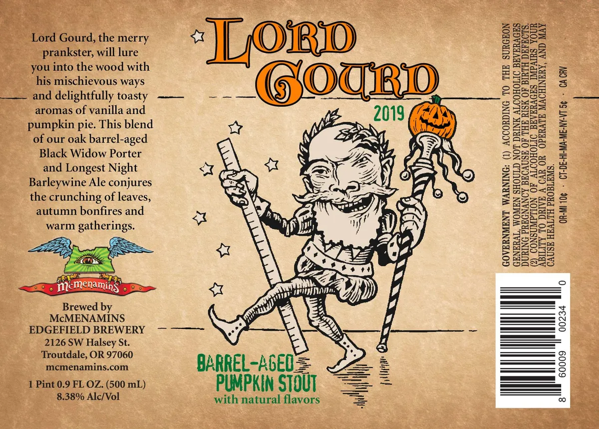 Lord Gourd — full label as filed with TTB