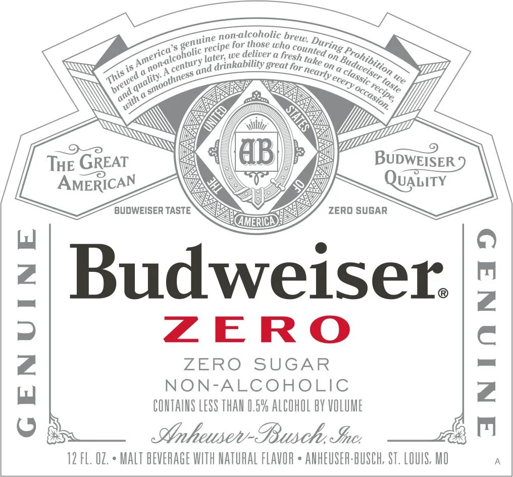 Zero — full label as filed with TTB