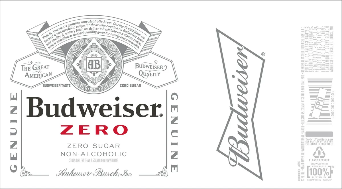 Zero — full label as filed with TTB