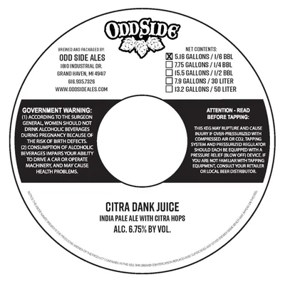 Citra Dank Juice label