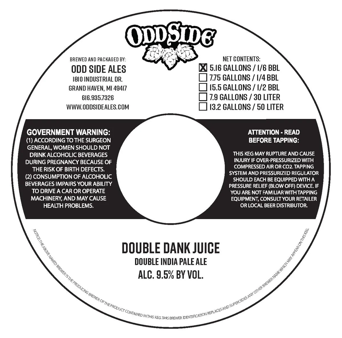 Double Dank Juice — full label as filed with TTB