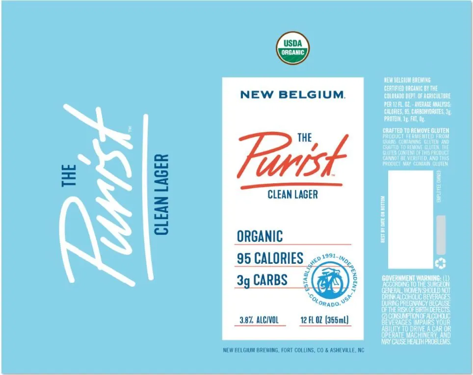 The Purist — full label as filed with TTB