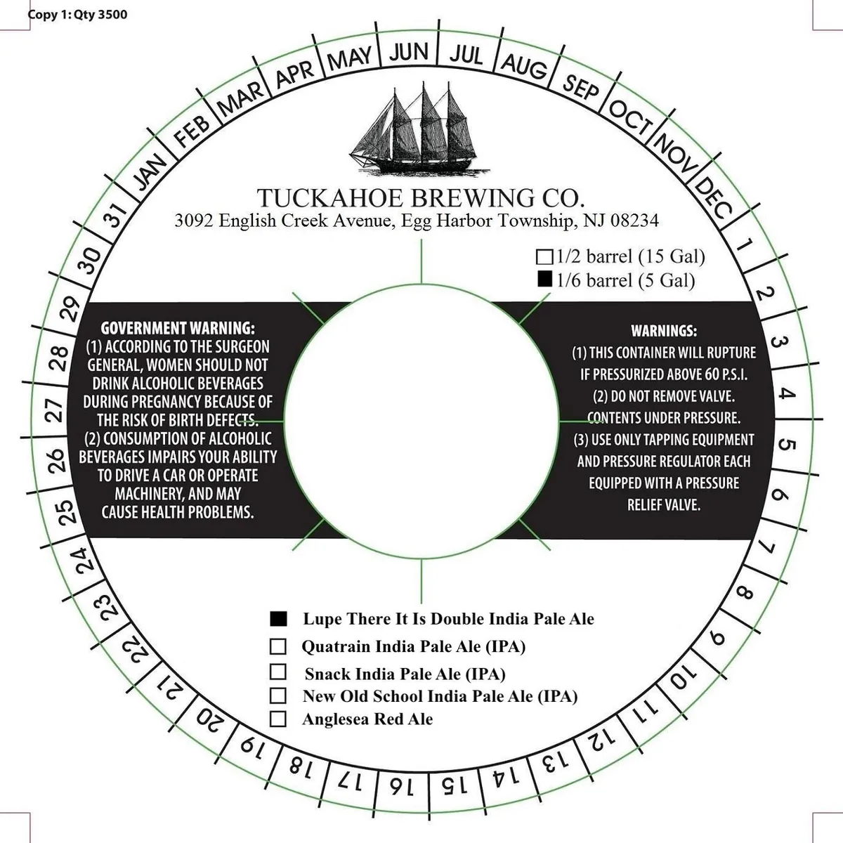 Lupe There It Is Double India Pale Ale — full label as filed with TTB