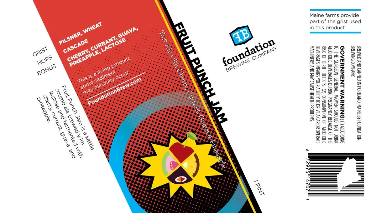 Fruit Punch Jam — full label as filed with TTB