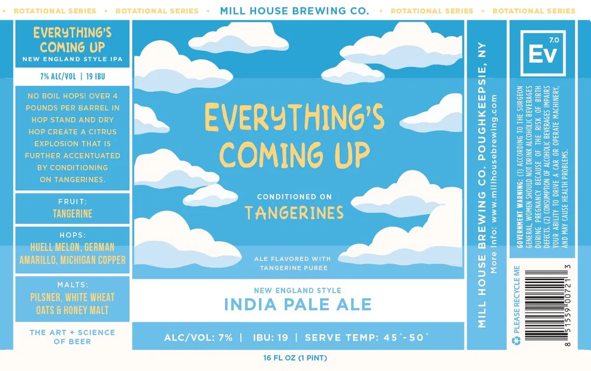 Everything's Coming Up — full label as filed with TTB