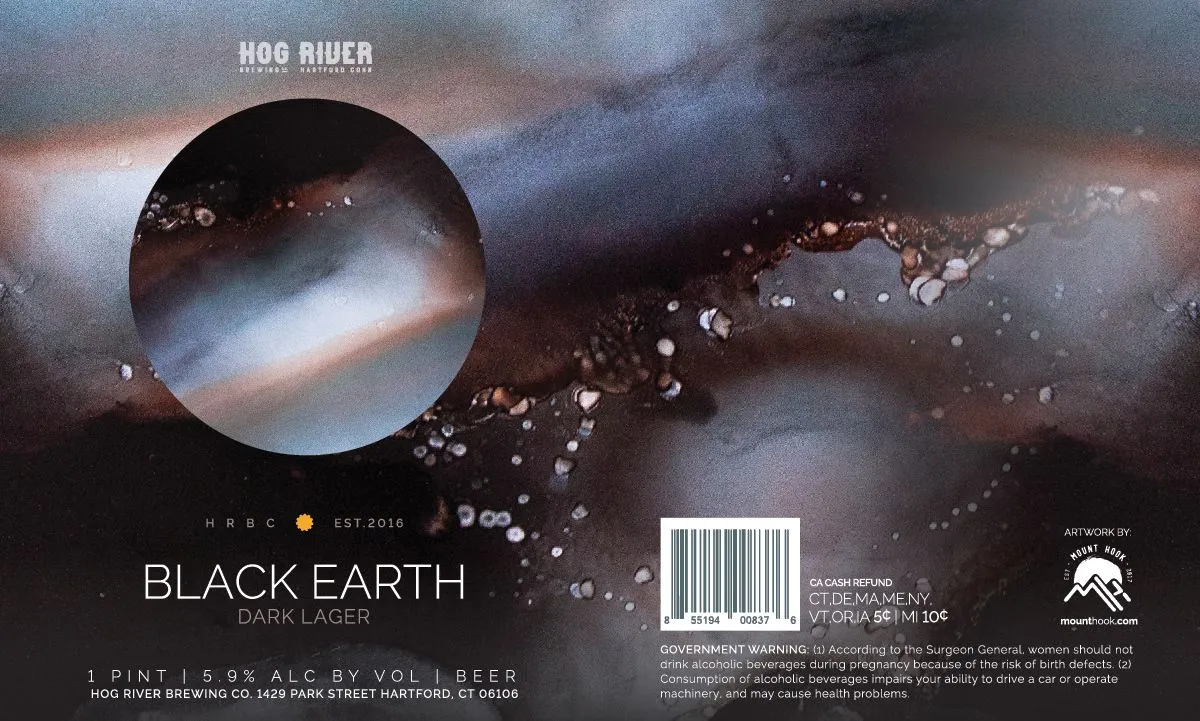 Black Earth Dark Lager — full label as filed with TTB