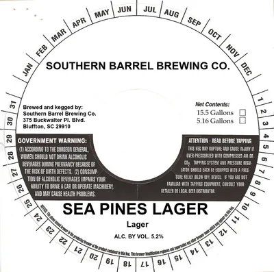 Sea Pines Lager label