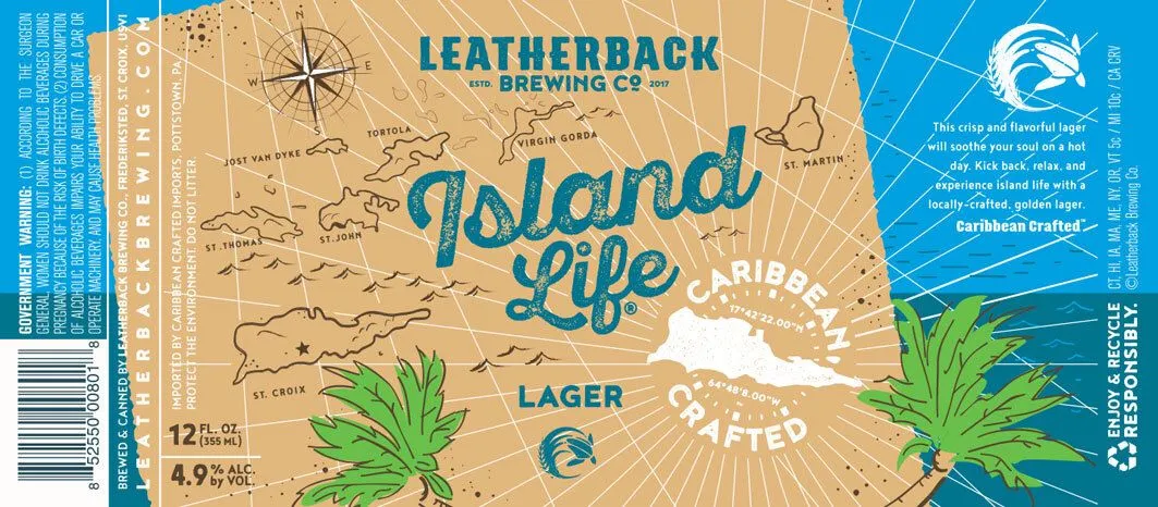 Island Life Lager — full label as filed with TTB
