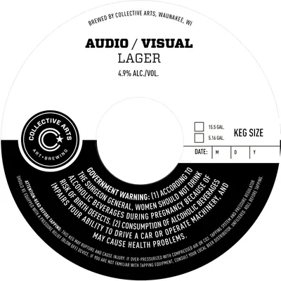 Audio / Visual Lager label