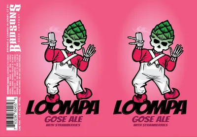 Loompa Gose Ale With Strawberries label