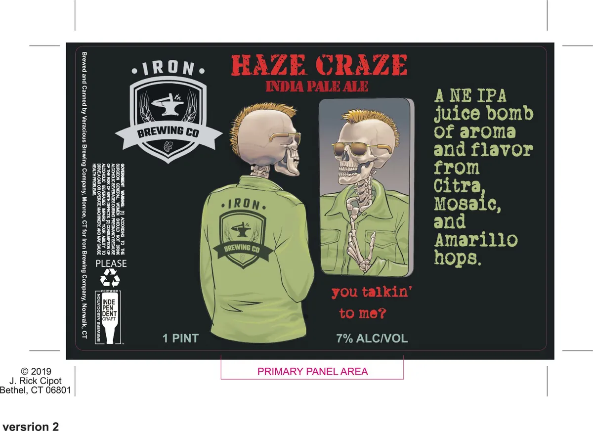 Haze Craze — full label as filed with TTB