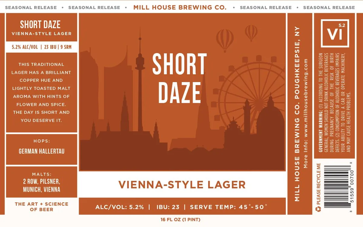 Short Daze — full label as filed with TTB