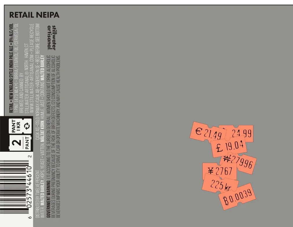 Retail — full label as filed with TTB
