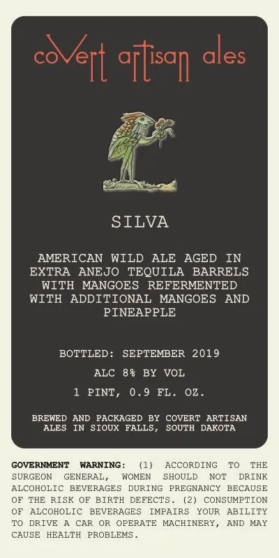 Silva — full label as filed with TTB