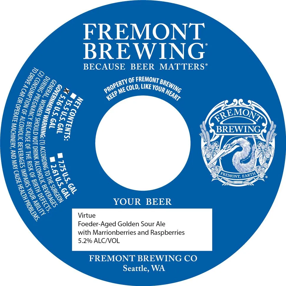 Virtue — full label as filed with TTB