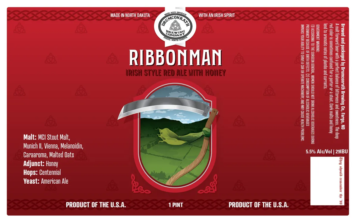 Ribbonman — full label as filed with TTB