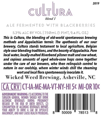 Cultura Blend 1 label