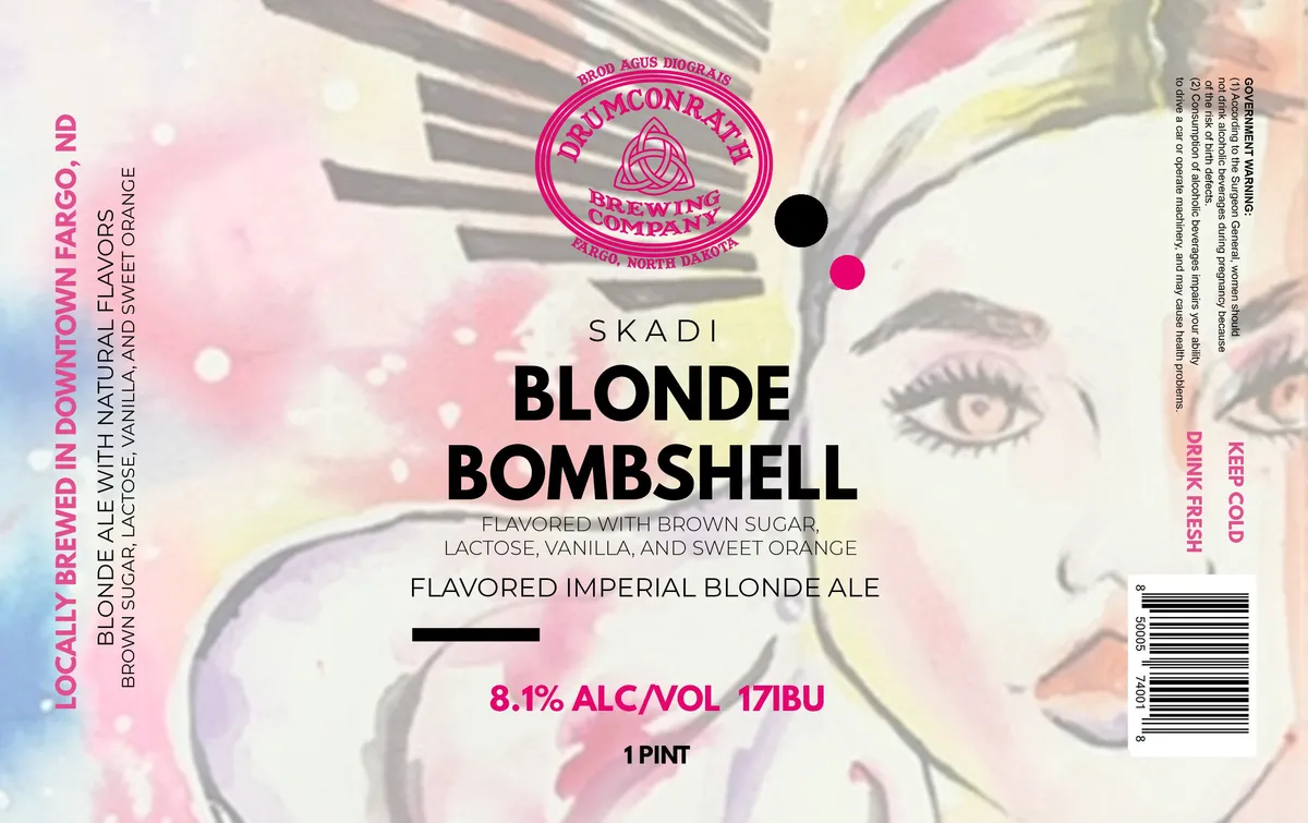 Skadi Blonde Bombshell — full label as filed with TTB