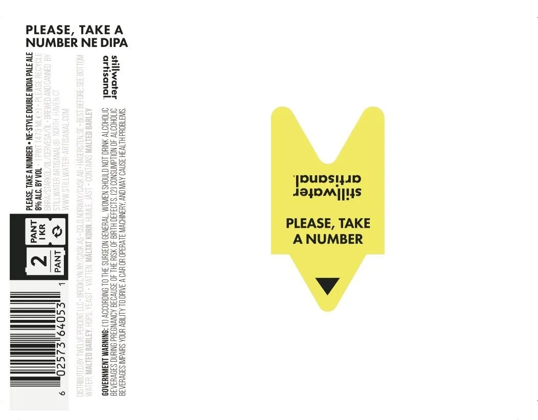 Please, Take A Number — full label as filed with TTB