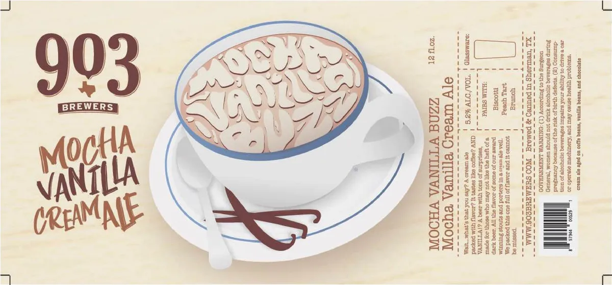 Mocha Vanilla Buzz — full label as filed with TTB
