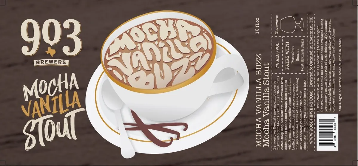 Mocha Vanilla Buzz — full label as filed with TTB