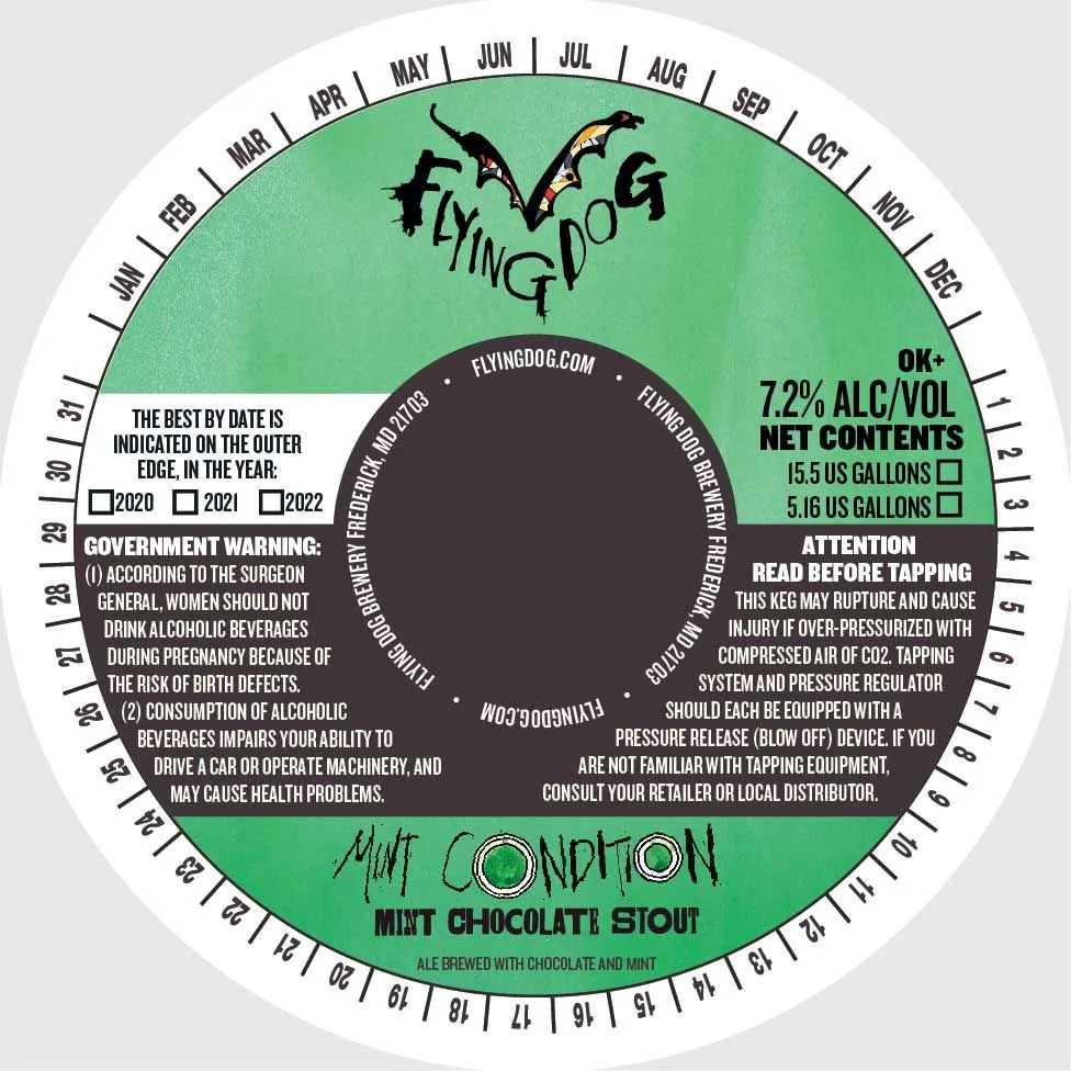 Mint Condition Mint Chocolate Stout — full label as filed with TTB