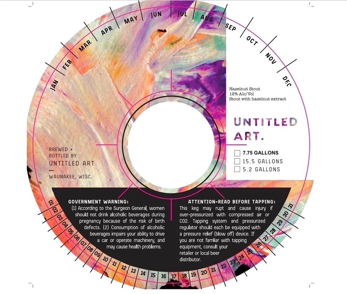 Hazelnut Stout — full label as filed with TTB
