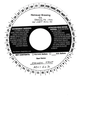 Oatmeal Stout label