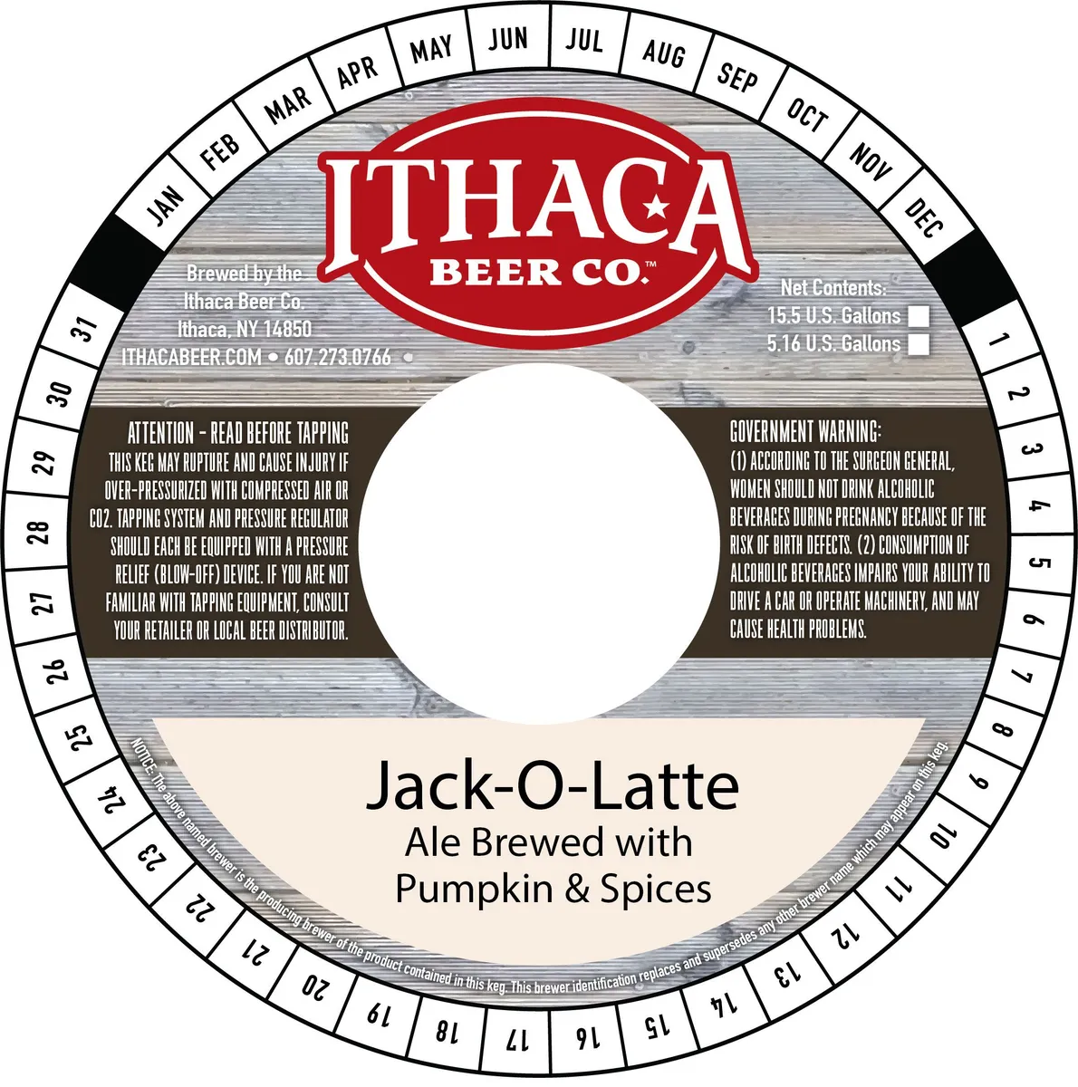 Jack-O-Latte — full label as filed with TTB
