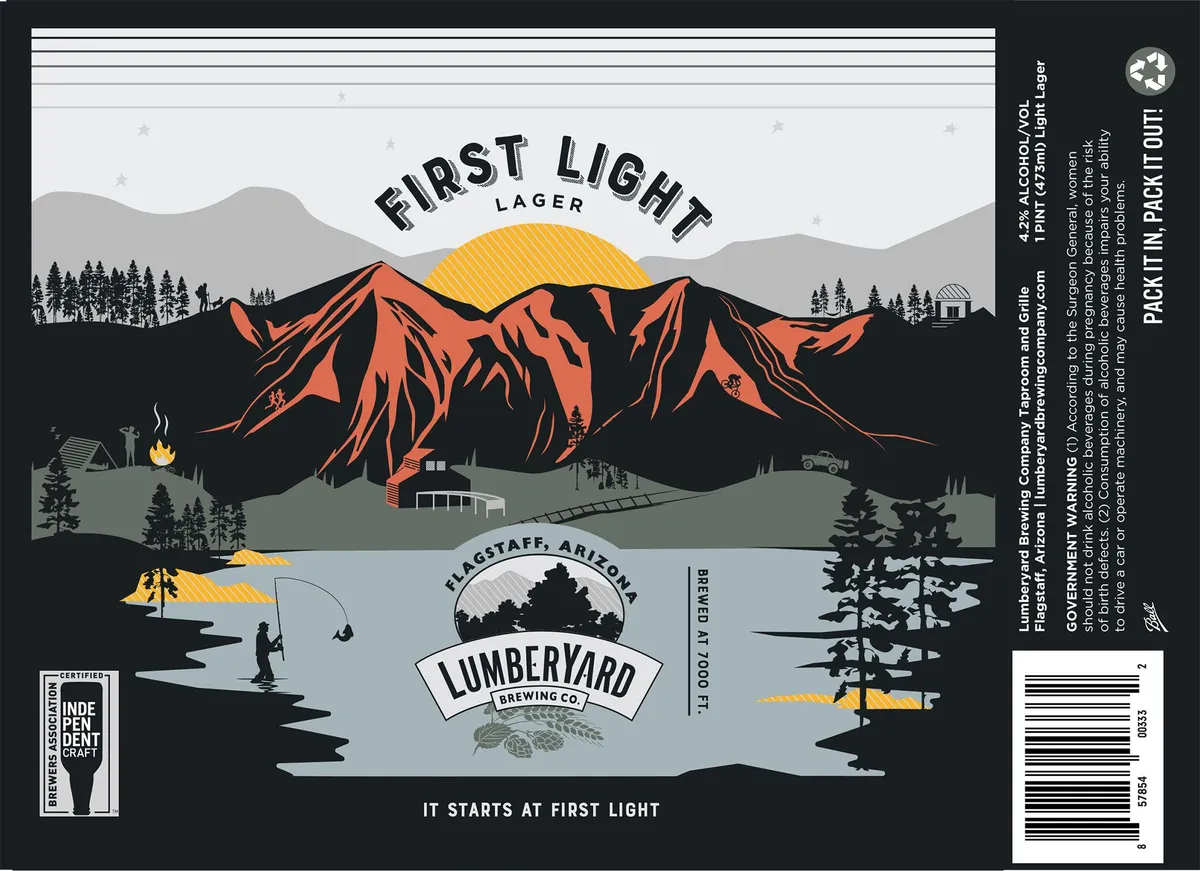 First Light Lager — full label as filed with TTB