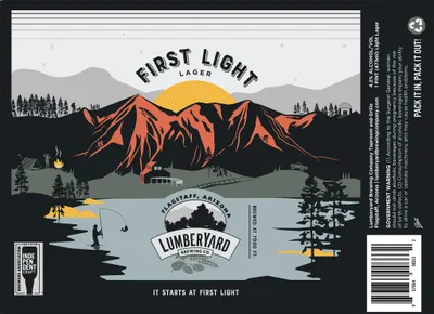 First Light Lager label