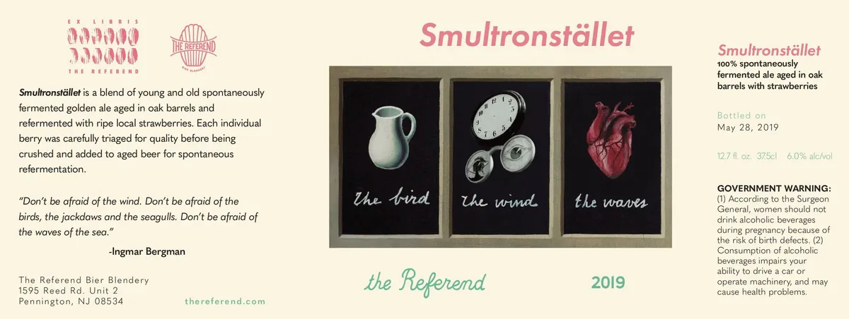 Smultronstället — full label as filed with TTB
